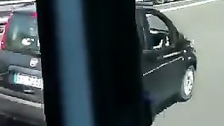 Sul Pandino Nero in autostrada...