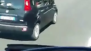 Sul Pandino Nero in autostrada...