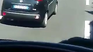 Sul Pandino Nero in autostrada...