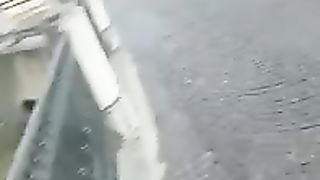 Ragazza cammina nuda in centro a Bologna