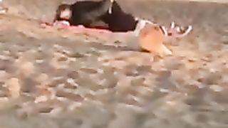 Scopano in spiaggia ad Ostia