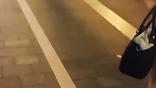 Serena Rinaldi mezza nuda per le strade di Lanciano