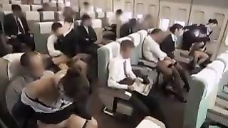 Asian fuck on the plane!!
