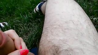 Una bella milfona mi sega