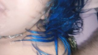 EVA ZOCCOLA con la faccia riempita di sborra da due cazzi