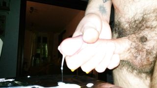 Sborrata calda densa e bianca