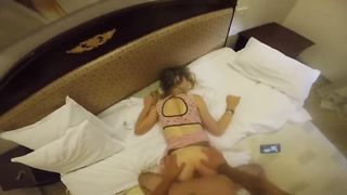 Scopata in una stanza d'hotel