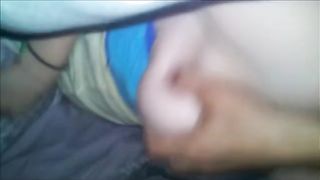 La mia tettona mi spompina