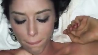 Sborro in faccia alla mia donna