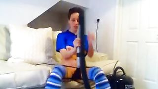 Casalinga si masturba