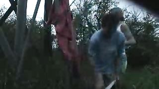 Zoccola tatuata trombata mentre fuma