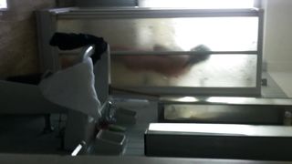 La collega sotto la doccia