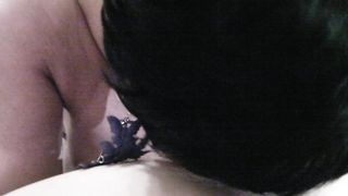 Manuela, incantevole pompino con leccata finale di caldo sperma