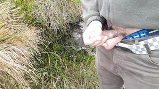 Sborrata veloce in montagna