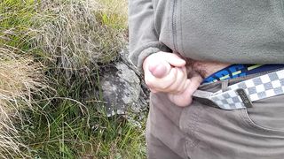 Sborrata veloce in montagna