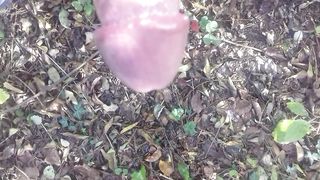 Piscio nel boschetto