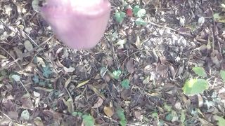 Piscio nel boschetto