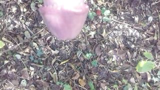 Piscio nel boschetto