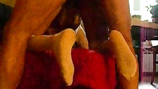 Calze alla francese piedini e morsetti alle labbra...