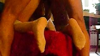 Calze alla francese piedini e morsetti alle labbra...