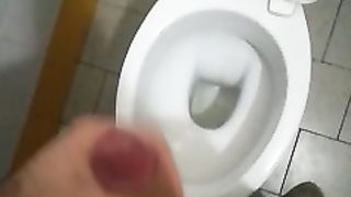 Sega in bagno pubblico