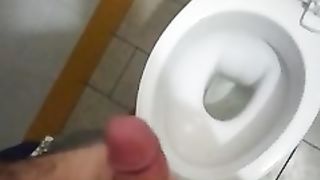 Sega in bagno pubblico