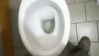 Sega in bagno pubblico