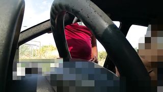 Carsex con un amico e un guardone