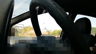 Carsex con un amico e un guardone