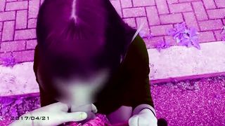 Ragazza italiana scopata sul marciapiede