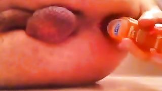 Allenamento con il contenitore del durex