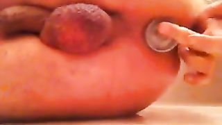 Allenamento con il contenitore del durex