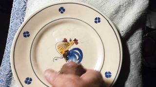 Sega con sborrata sul piatto