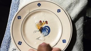 Sega con sborrata sul piatto