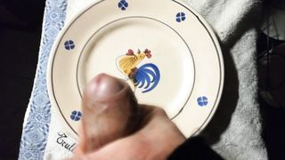 Sega con sborrata sul piatto