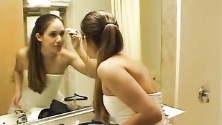 Scopata amatoriale in abito da sposa