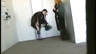 Sesso di gruppo con doppio creampie