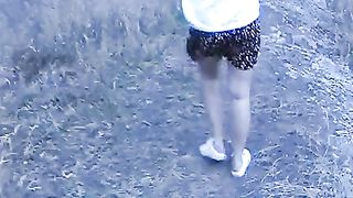 Coppia amatoriale scopa outdoor