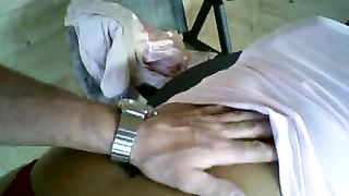 Milf bionda amatoriale grassottella