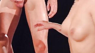 Rossa teen tedesca per sesso a tre