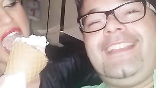 Serena Rinaldi e il gelato da leccare