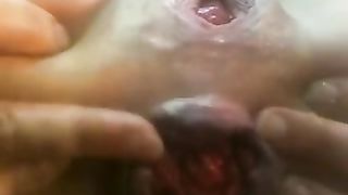 vasetto portacandela nel culetto...