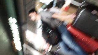 Maialona in Stazione a Roma