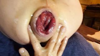 fisting con grande rosa aperta...