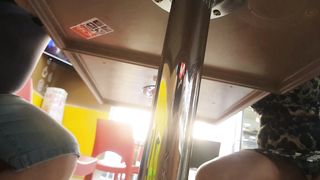 La mia amica porca spiata sotto il tavolo