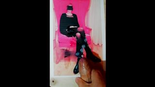 La sborro sulle gambe