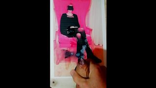 La sborro sulle gambe