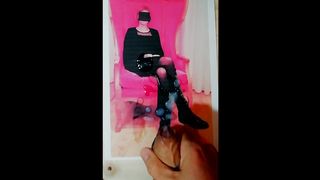 La sborro sulle gambe