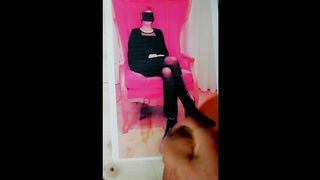 La sborro sulle gambe