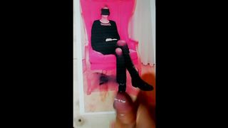 La sborro sulle gambe